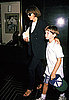June 1994: Escorting son Charlie Shaffer to The Lion King premiere.