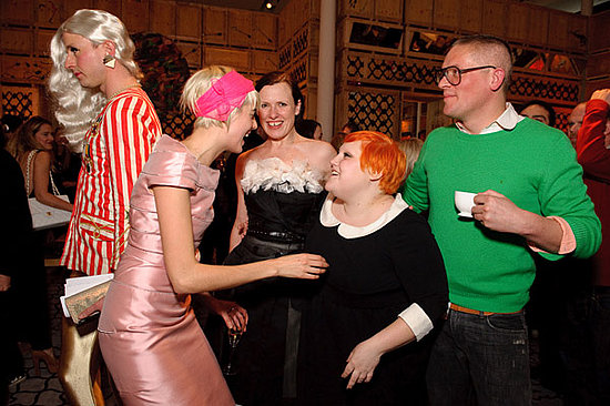 Agyness Deyn, Katie Grand, Beth Ditto, and Giles Deacon.