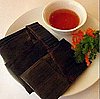 Shrimp Dumplings Wrapped in Banana Leaves