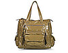 The Corcovado tote in turnlock tote in khaki patent leather begs to be paired with super cute trouser jeans.
