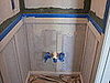 trim around the sink wall