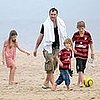 Jude Law's Brood Hits the Beach