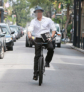 Brad Pitt Biking