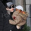 Madonna and David Cover Their Heads