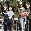 Sharon Stone Takes to the Park