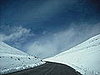 Beautiful snow atop Mauna Kea.