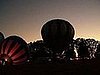 My pic shots of a hot air balloon with a sunset