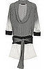 For larger breasts and torsos try a lightweight fabric in a scoop neck style! A tie waist certainly helps as well.
