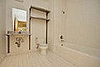 The before is pretty basic - we call it a 'gas station' bathroom