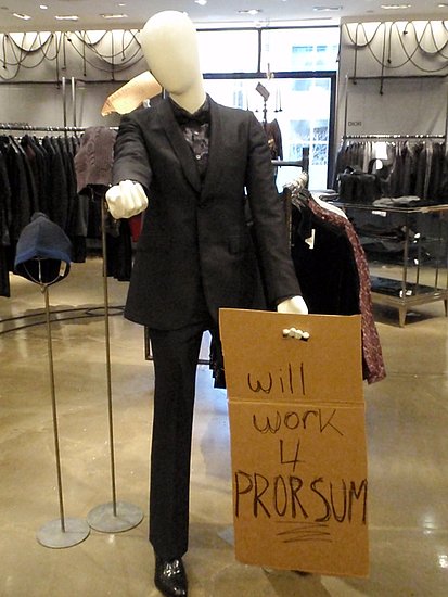 "Will work 4 PRORSUM."