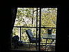 out the blacony window