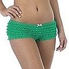 Xhilaration Ruffle Mesh Panty Garden Green ($7)