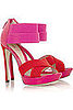 Fendi Strappy Patent Two-Tone Sandals