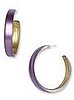 Alexis Bittar Skinny Hoop Lavender Earrings