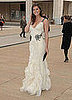 Hilary Rhoda in Carolina Herrera