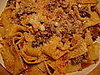 I threw together a quick beef bolognese sauce with ingredients that I had on hand. 