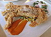 Tempura Soft-Shell Crab, Avocado and Radish Salad, Sea Salt Cashews