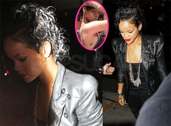 rihanna tattoos on hand. Rihanna Gun Tattoos.