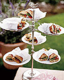 Roasted Red Pepper Sandwiches With Tapenade and Basil