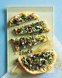 Flatbread Topped with Mint, Feta, and Lamb