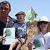 Naomi Watts and Liev Schreiber Plant Trees With Their Sons