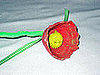 Flower After Adding the Spiraled Yellow Pipecleaner