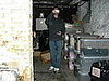 My husband in investigation mode.