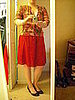 Cardi by Isaac Mizrahi for Target, dress is Gap, and shoes by American Eagle.