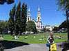 Washington Square Park in North Beach, and Sts. Peter and Paul Church