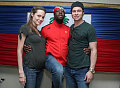 Angelina, Wyclef, and Brad.
