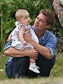 Proud Papa Pitt and his little girl, Shiloh.