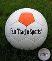 Certified Fair Trade soccer ball with FSC eco-certification