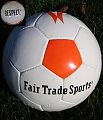 Certified Fair Trade soccer ball with FSC eco-certification