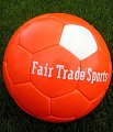 Certified Fair Trade soccer ball with FSC eco-certification