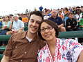 Aaron and Jenny at a soccer game