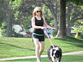Walkin Sully in the park.
