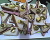 sandwich with  cheese and jalapeño on top