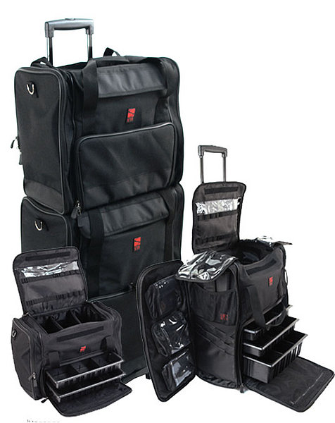 Pro Soft Sided Rolling Cosmetic Case w/ Trays TS-100 - TS-100