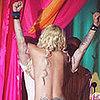 Daniel Johns and Anna Nicole Smith on stage