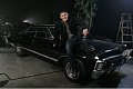 Jensen Ackles as Dean Winchester and the Metallicar as herself in Supernatural (Promo Shoot)