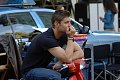 Jensen Ackles behind the scenes on the set of Supernatural