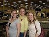 At the wedding show.  The bride is in the middle.
