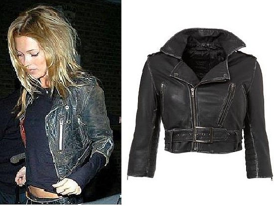 kate moss cropped leather