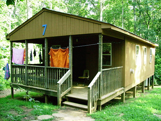Our Hogan (the camp's word for cabin) #7! My lucky number! And the coolest hogan in the whole camp. :)