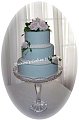 this is so wedding shower like . i love the blue and how simple it is .