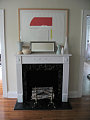 Our faux fireplace. Surprisingly for an 80 year old home it didn't have one.