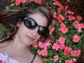 THis is me, i'm laying in a bunch of flowers.