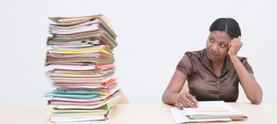 Teacher working longer to deal with stress